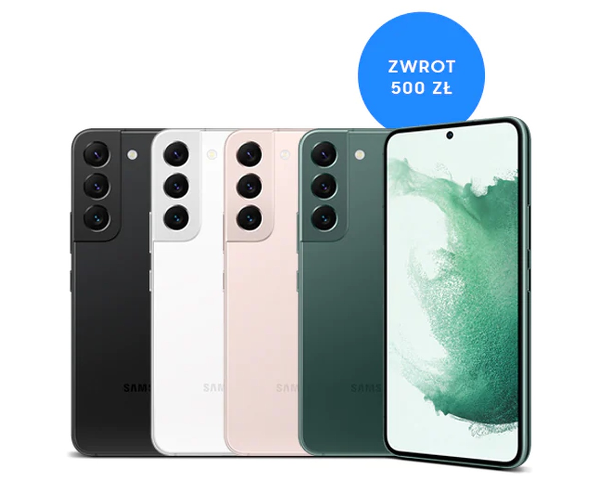 Samsung Galaxy S22 5G w promocji cashback. Odzyskać można 500 zł