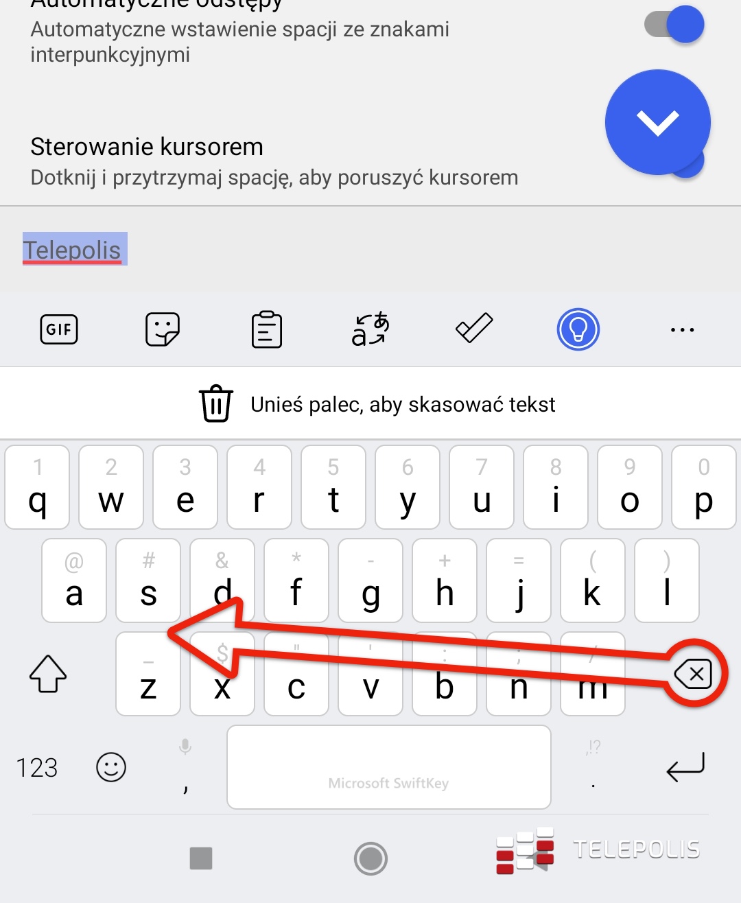 SwiftKey ułatwia kasowanie słów. Sprawdź nowy gest klawiatury