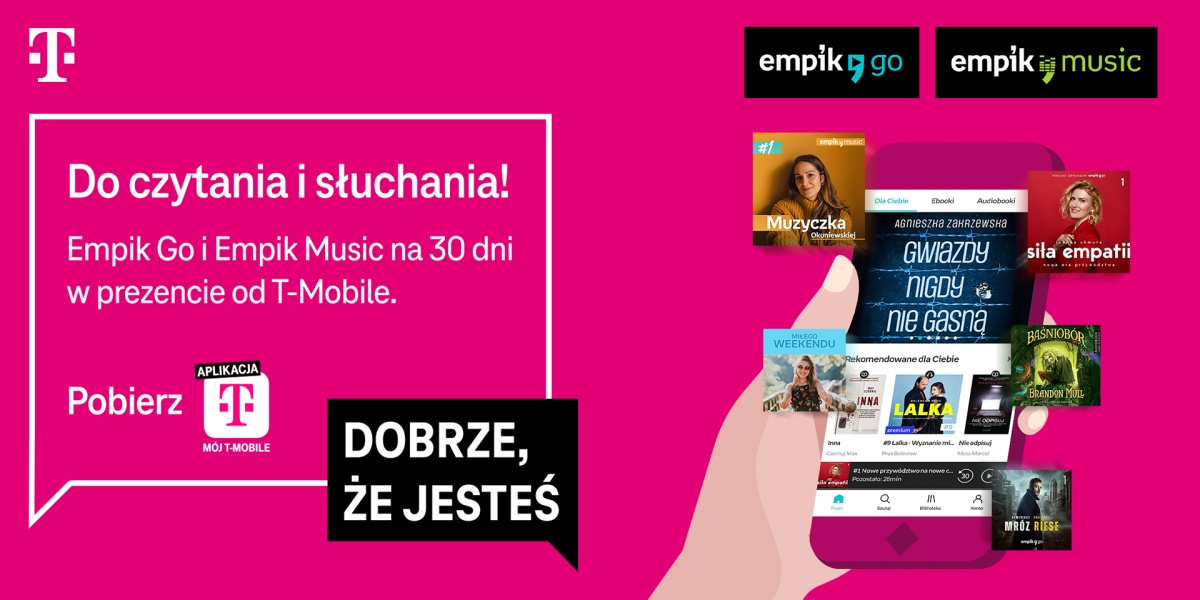 T-Mobile daje bezpłatny dostęp do usług Empik Go i Empik Music