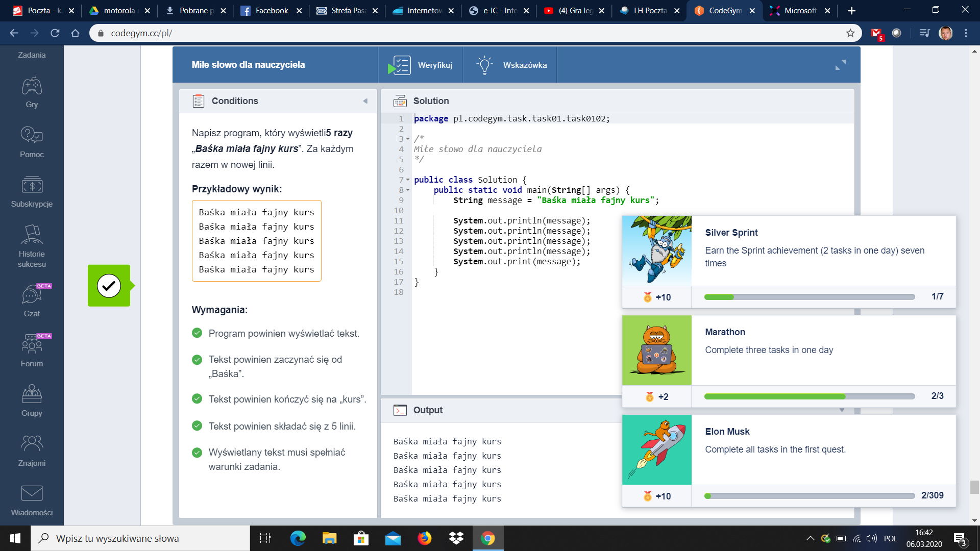 CodeGym - platforma do nauki języka Java po polsku