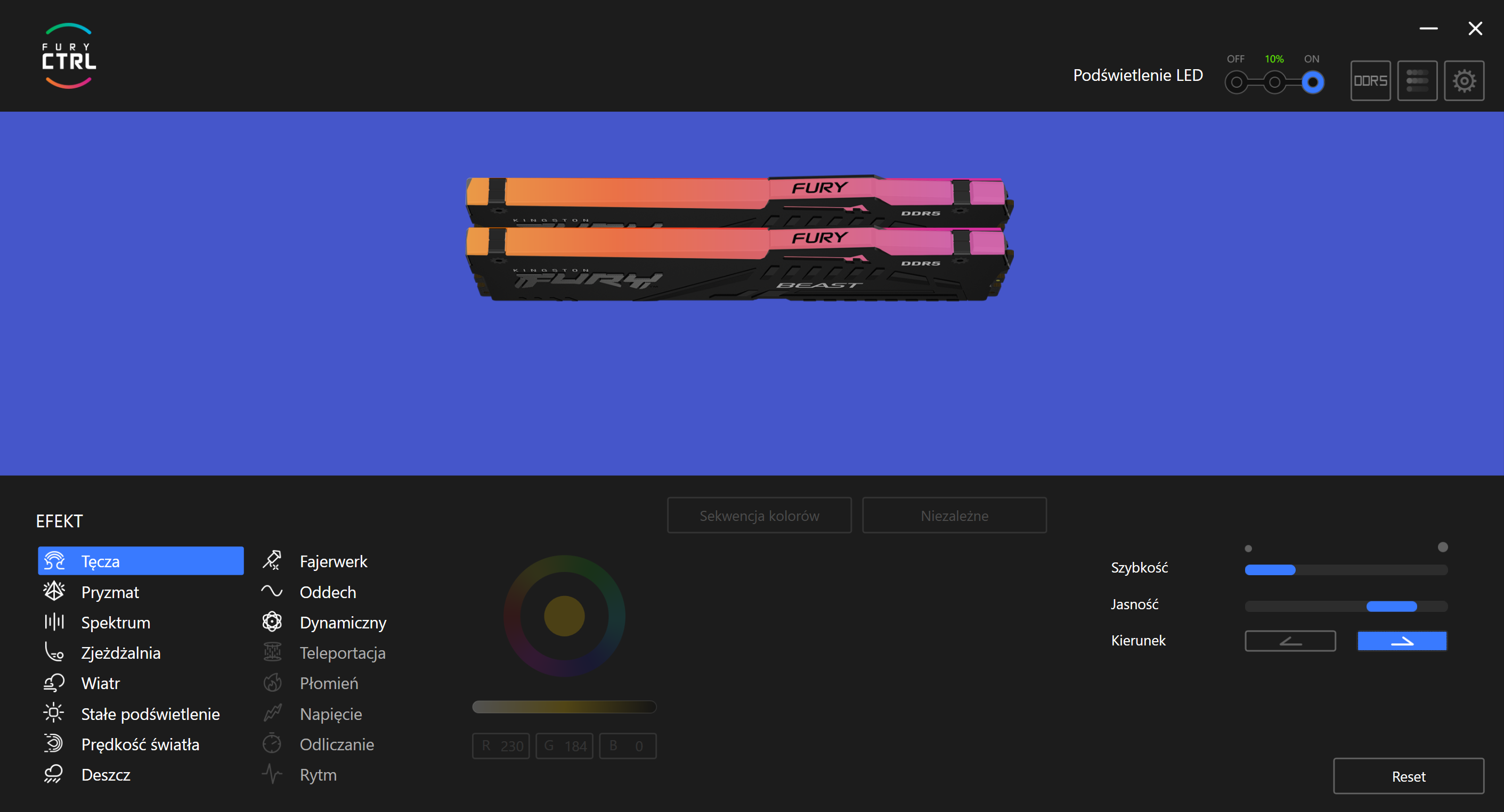 Test Kingston FURY Beast RGB. Sprawdzamy pamięci RAM DDR5