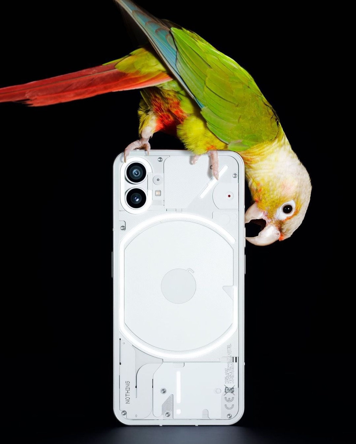 Nothing Phone (1) ze świecącymi paskami z tyłu. Premiera za miesiąc