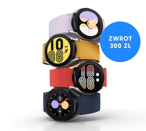 Samsung Galaxy Watch4 w promocji ze zwrotem kilku stówek