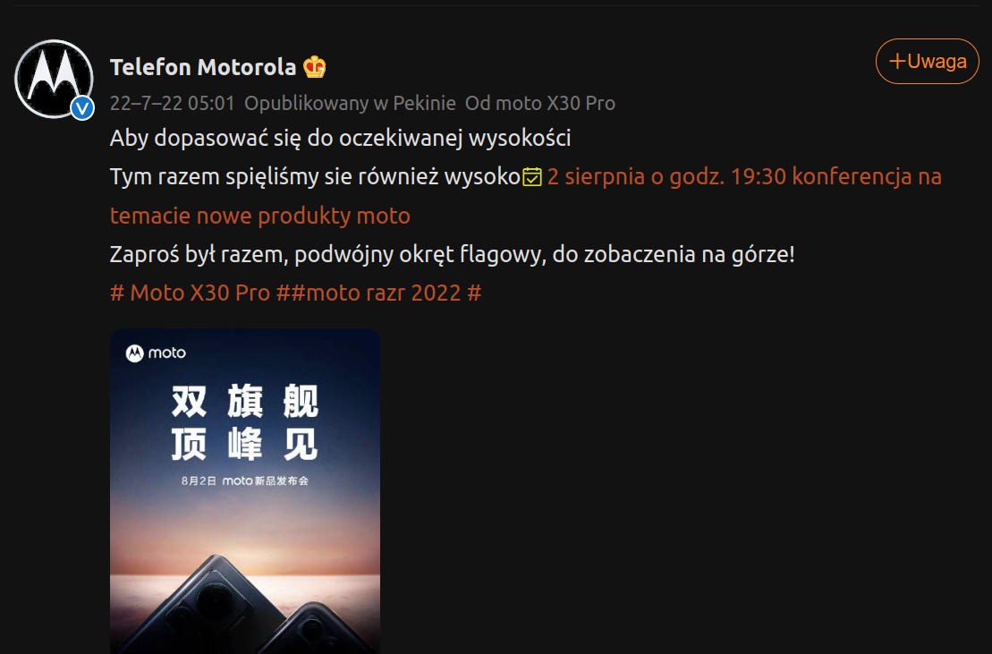 Motorola chce prześcignąć Samsunga. Premiera flagowców tuż za rogiem