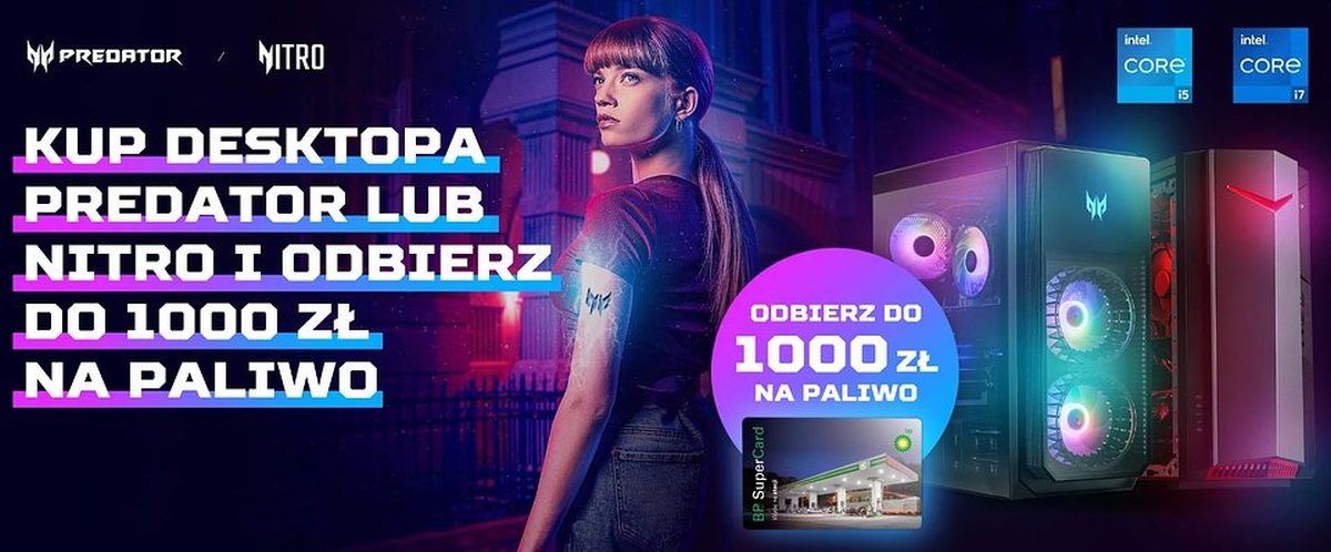Promocja Acer: kup komputer i zgarnij kasę na paliwo lub na wakacje