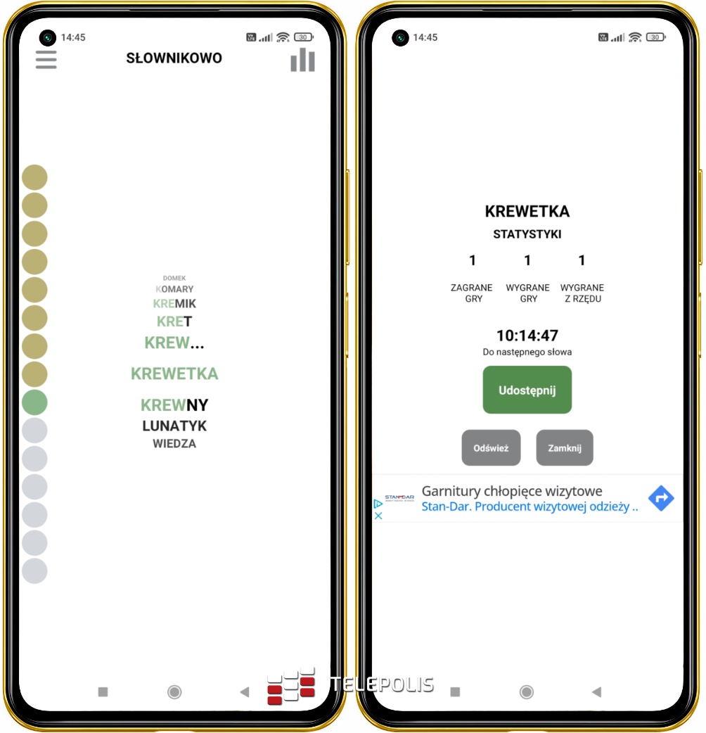 Krzyżówki i inne gry słowne na plażę. Złoto z Google Play #92