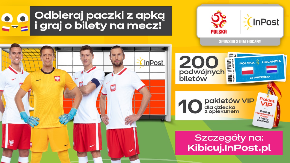 InPost: Wygraj bilet na mecz Polska – Holandia