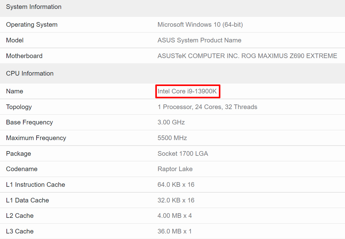 Procesory Intel Raptor Lake-S zaoferują taktowania powyżej 5,7 GHz
