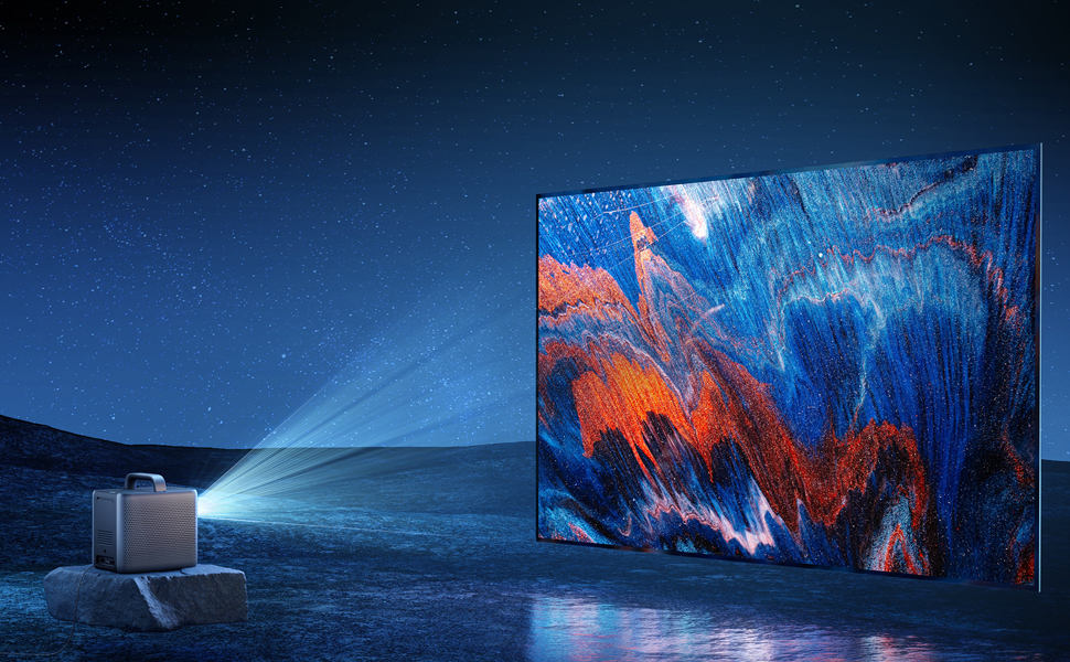 Nebula Cosmos Laser 4K to przenośne kino domowe z projektorem i Android TV
