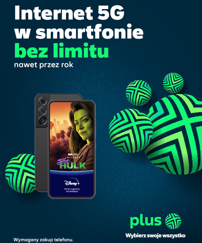 Plus: internet 5G bez limitu. Nowa oferta