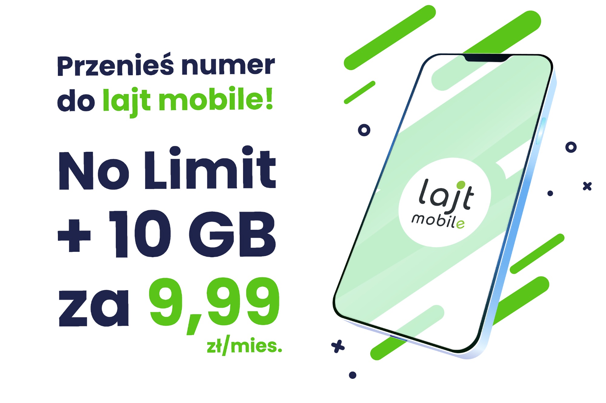 9,99 zł za No Limit + 10 GB w Lajt Mobile