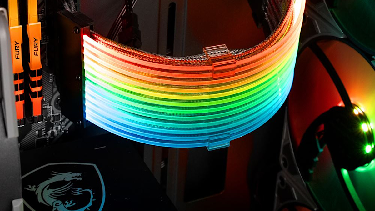 Świat oszalał? Przewody komputerowe z RGB LED