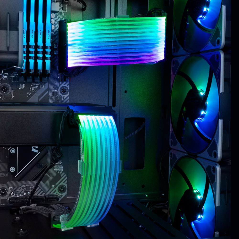 Świat oszalał? Przewody komputerowe z RGB LED
