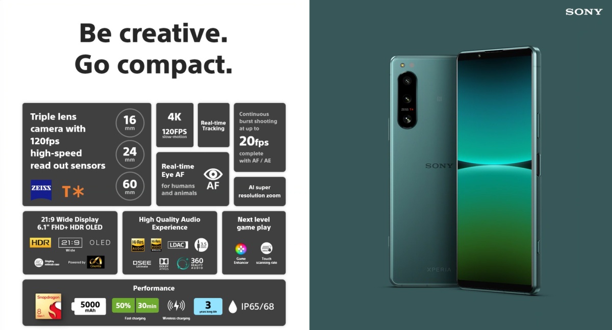 Sony Xperia 5 IV – nowy japoński flagowiec w kompaktowym wydaniu