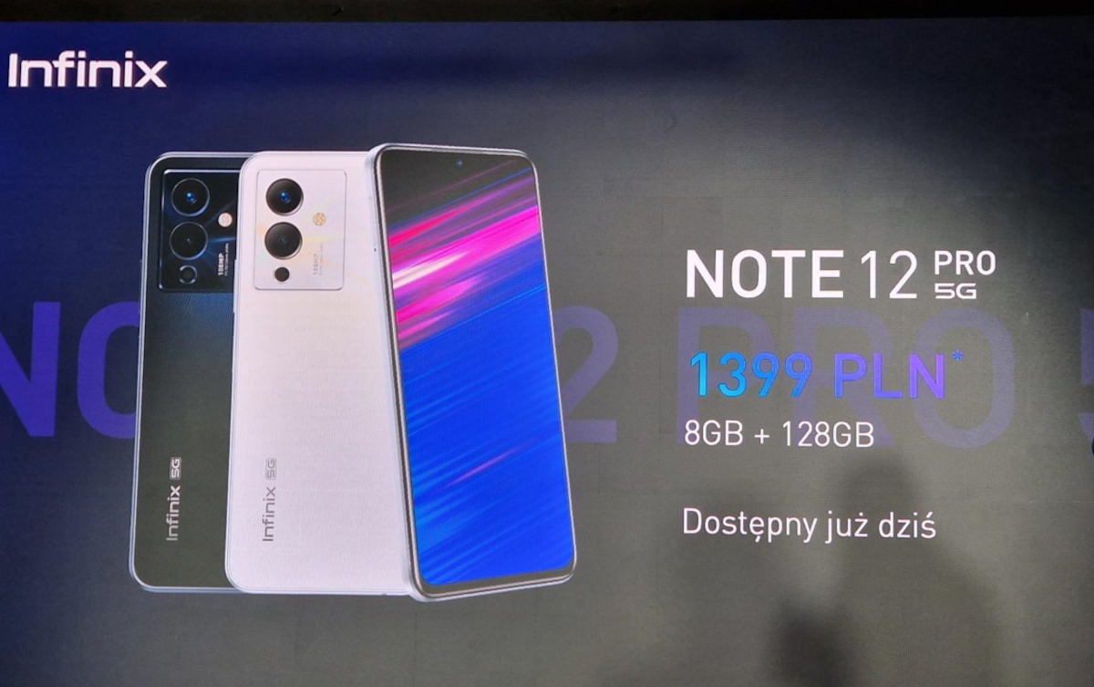 Infinix Note 12 Pro 5G w Polsce. Mocna konkurencja dla Xiaomi