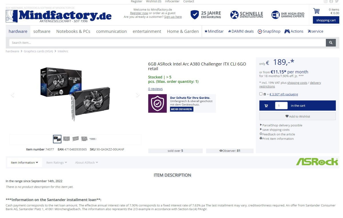 Karty Intel Arc Alchemist w końcu są dostępne w Europie. Tak jakby