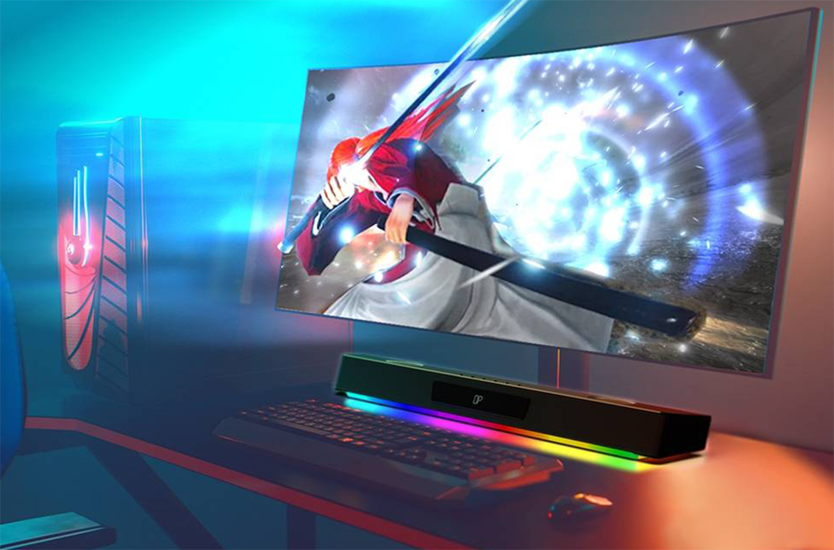 Kompaktowy soundbar z Super X-FI? Sound Blaster KATANA V2X