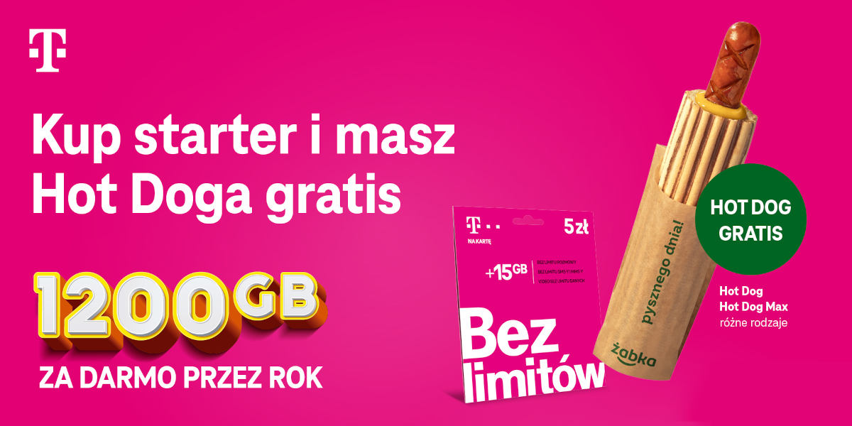 T-Mobile i Żabka z nową akcją: dostaniesz 1200 GB i hot doga