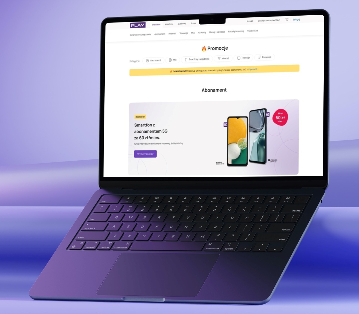 Przejdź do Play i zapłać mniej za abonament ze smartfonem 5G