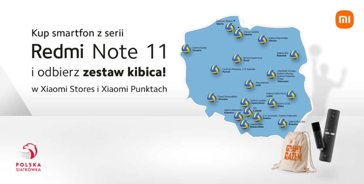 Xiaomi kibicuje polskim siatkarzom. Do zgarnięcia jest zestaw kibica