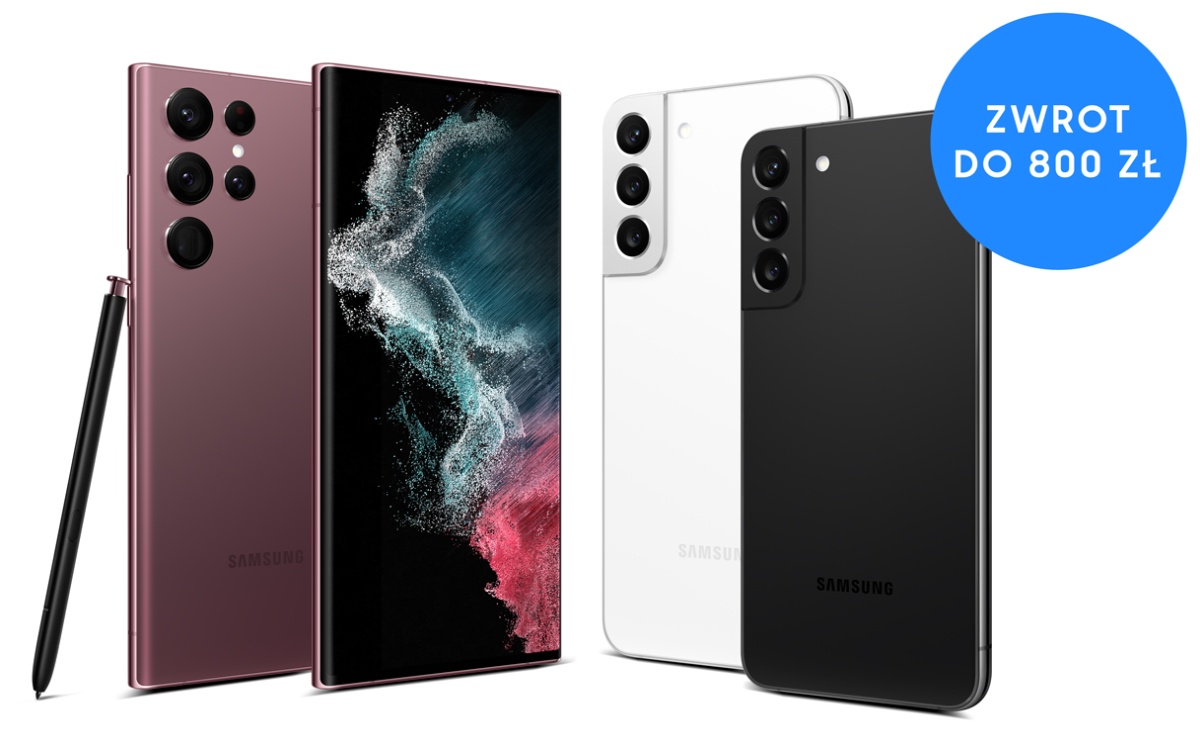 Kup smartfon z serii Samsung Galaxy S22 i odzyskaj do 800 zł