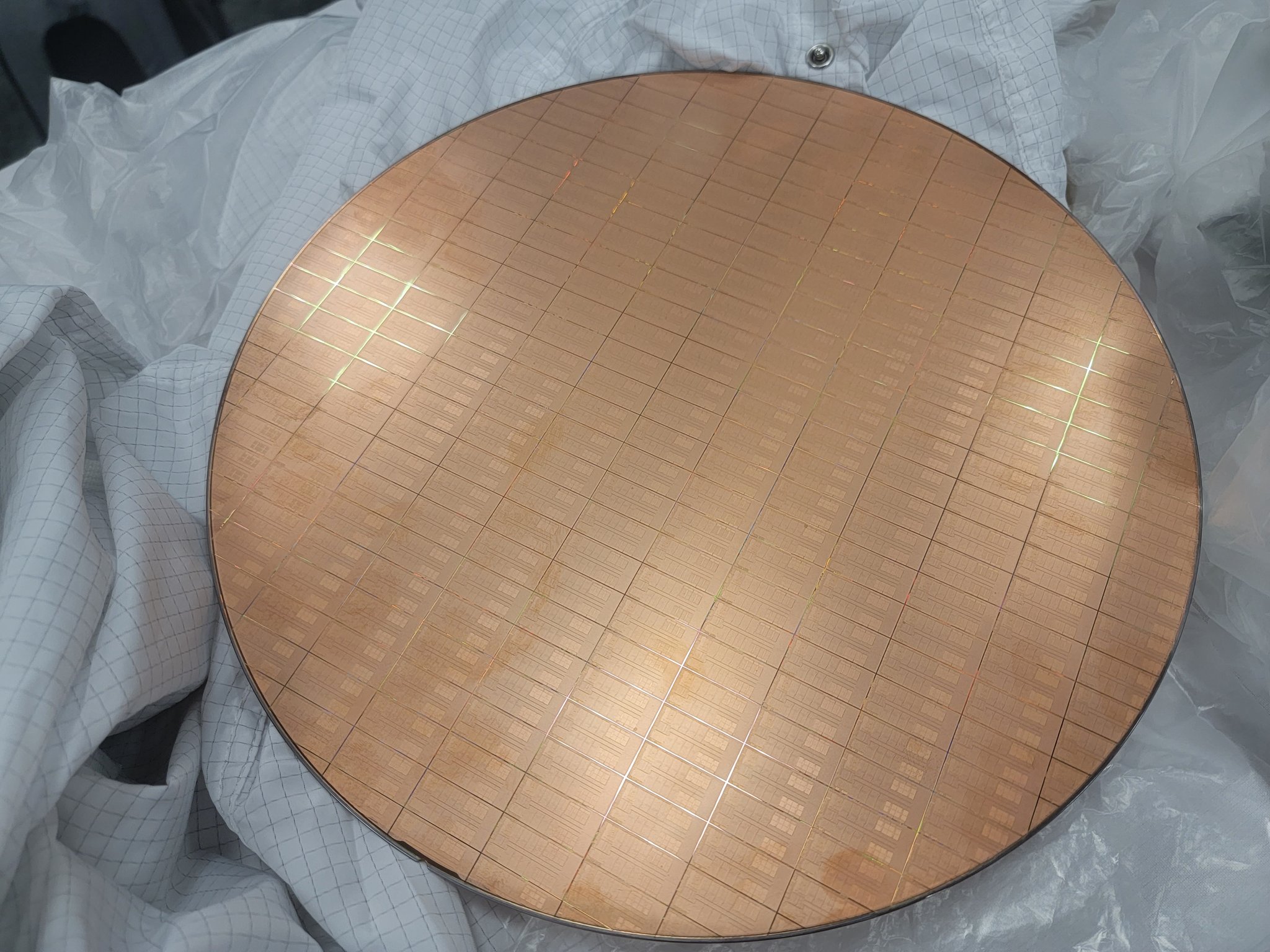 Tak wygląda wafel krzemowy z Intel Raptor Lake