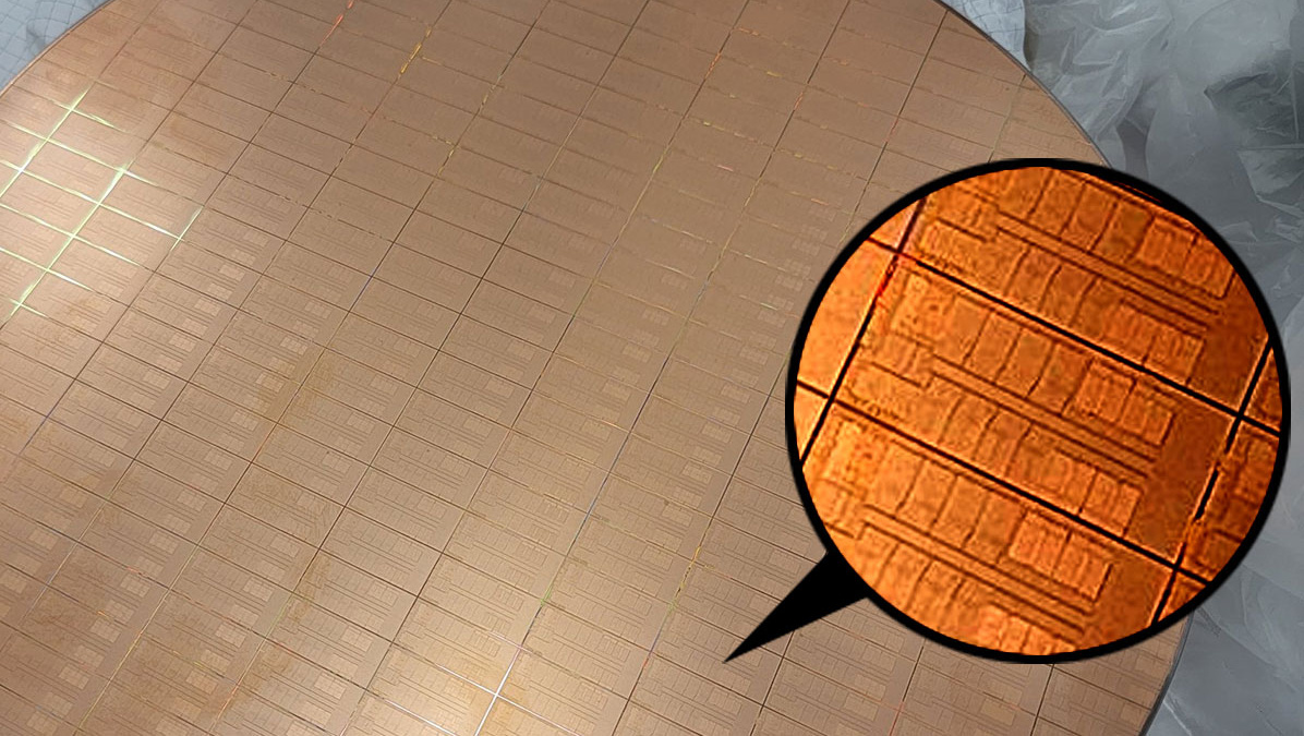 Tak wygląda wafel krzemowy z Intel Raptor Lake