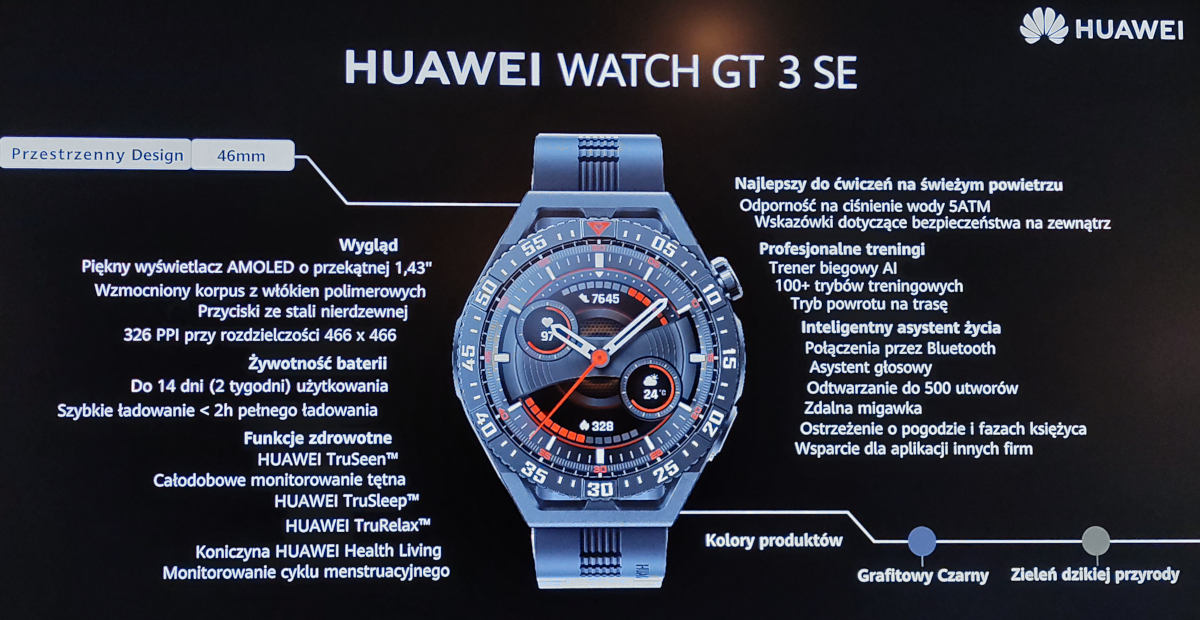 Huawei Watch D i Watch GT 3 SE już wkrótce w Polsce. Ceny będą kusić