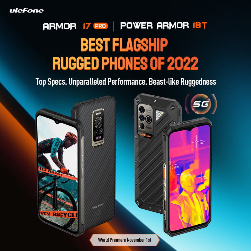 Ulefone zapowiada flagowe pancerniaki Armor 17 Pro i Power Armor 18T