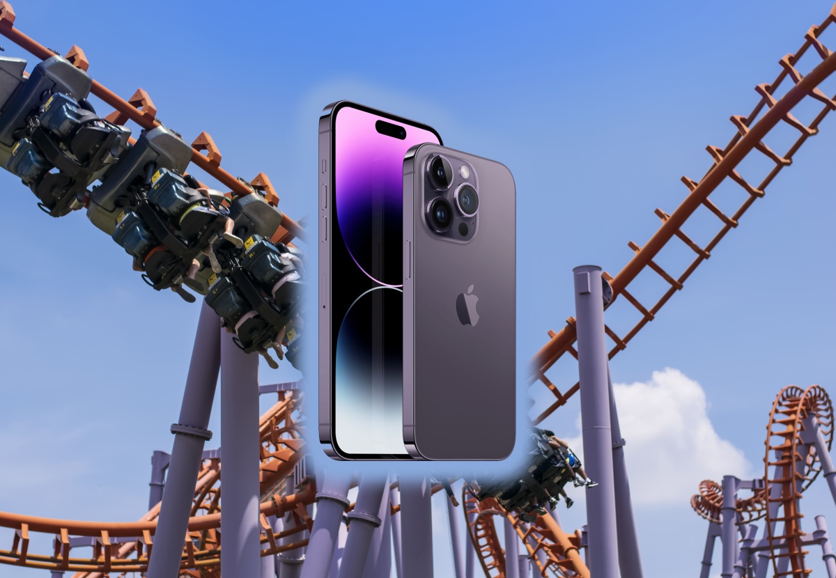 iPhone 14 nie lubi kolejek górskich
