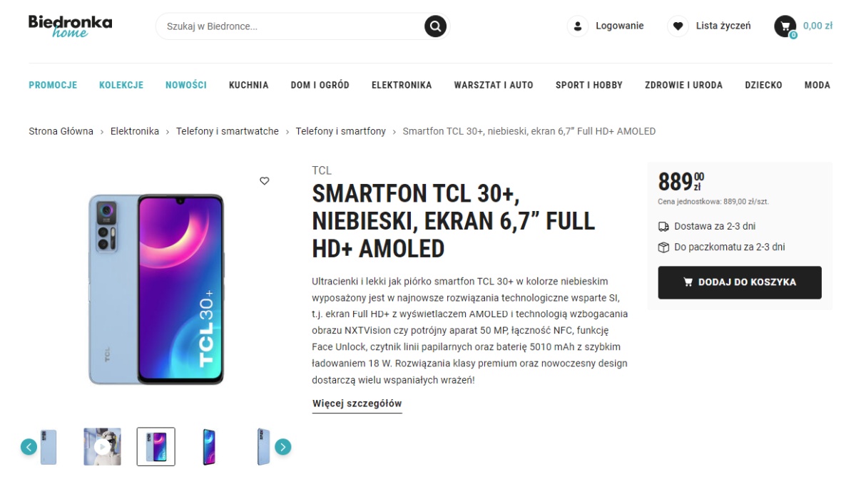 Biedronka rzuca tani smartfon, i to nie najgorszy