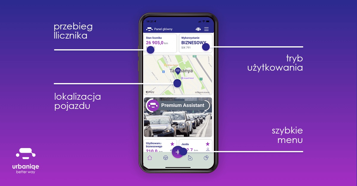Urbaniqe zmieni Twój smartfon w narzędzie do zarządzania flotą
