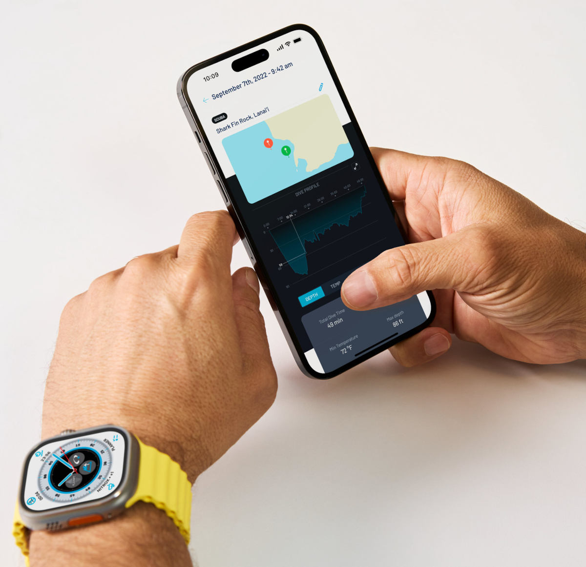 Apple Watch Ultra jako komputer nurkowy. Umożliwia to apka Oceanic+