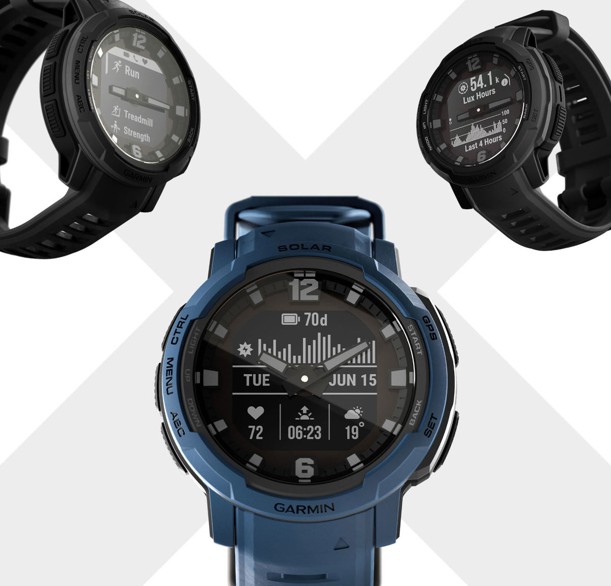 Garmin Instinct Crossover to hybrydowy smartwatch z fluorescencyjnymi wskazówkami