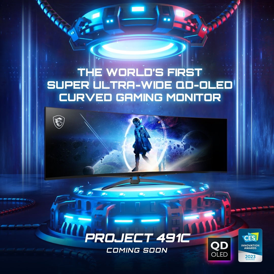 To będzie pierwszy taki monitor na świecie. MSI zapowiada Project 491C