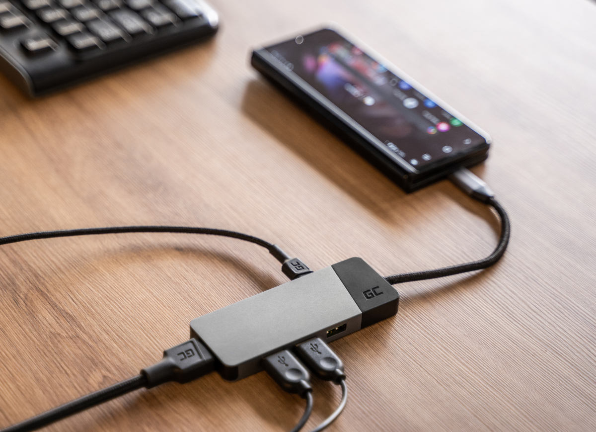 Nowy hub USB-C GC Connect PD 85W 7w1 niesie pomoc laptopom i smartfonom