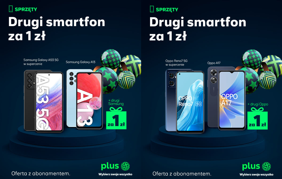 Plus: Disney+ na 2 lata w prezencie, smartfon za 1 zł i podwojone gigabajty