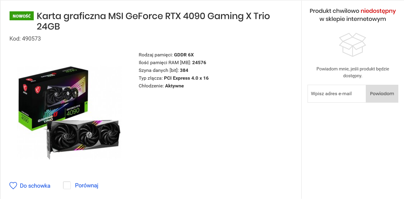 Premiera NVIDIA GeForce RTX 4080. Ile karta kosztuje w Polsce?