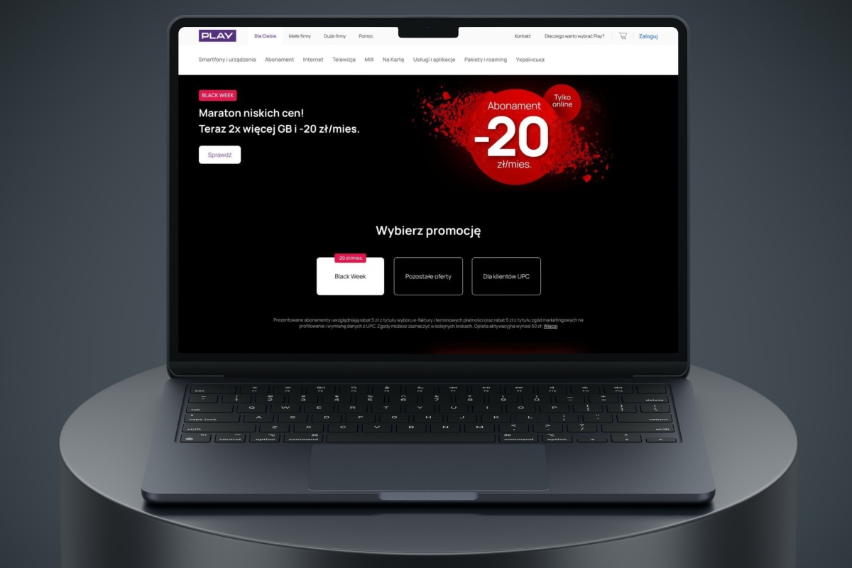 W Play rusza Black Week. Tanieje abonament i telefony