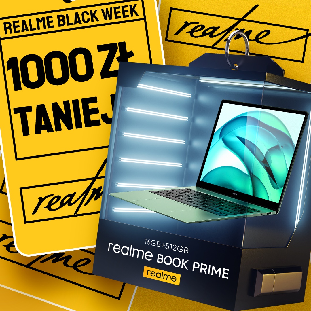 Black Week w Realme. Te urządzenia kupisz nawet o 1000 zł taniej