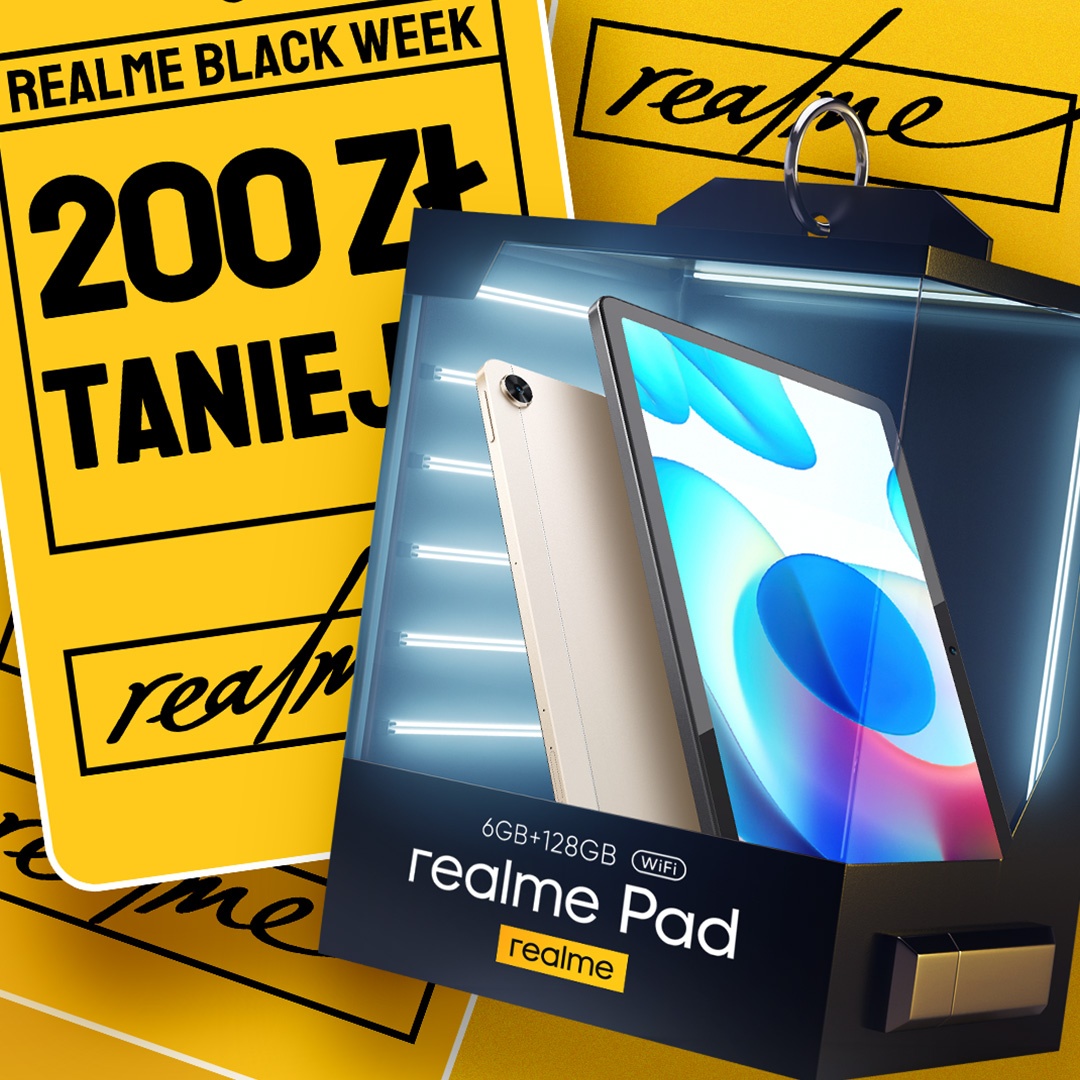 Black Week w Realme. Te urządzenia kupisz nawet o 1000 zł taniej