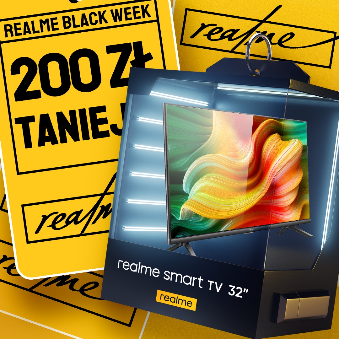 Black Week w Realme. Te urządzenia kupisz nawet o 1000 zł taniej