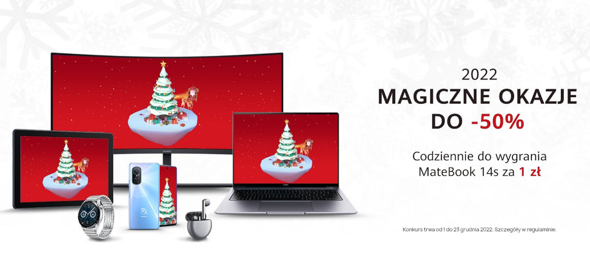 Huawei: codziennie do wygrania MateBook 14s. Zobacz, co jeszcze