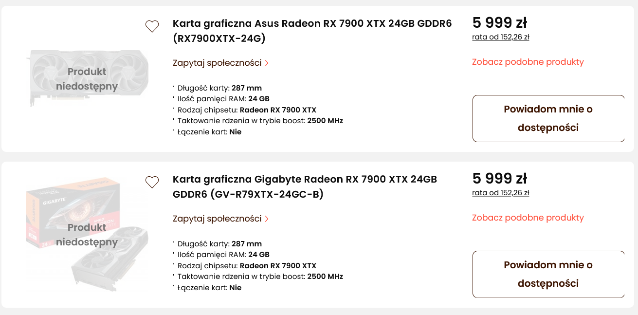 Nowe karty AMD trafiły do sklepów. Sprawdzamy polskie ceny