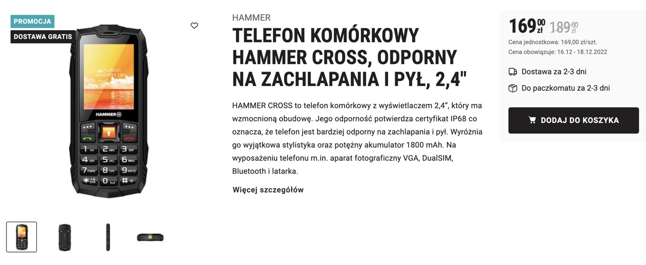 Biedronka odpala hit. Padło na telefon komórkowy