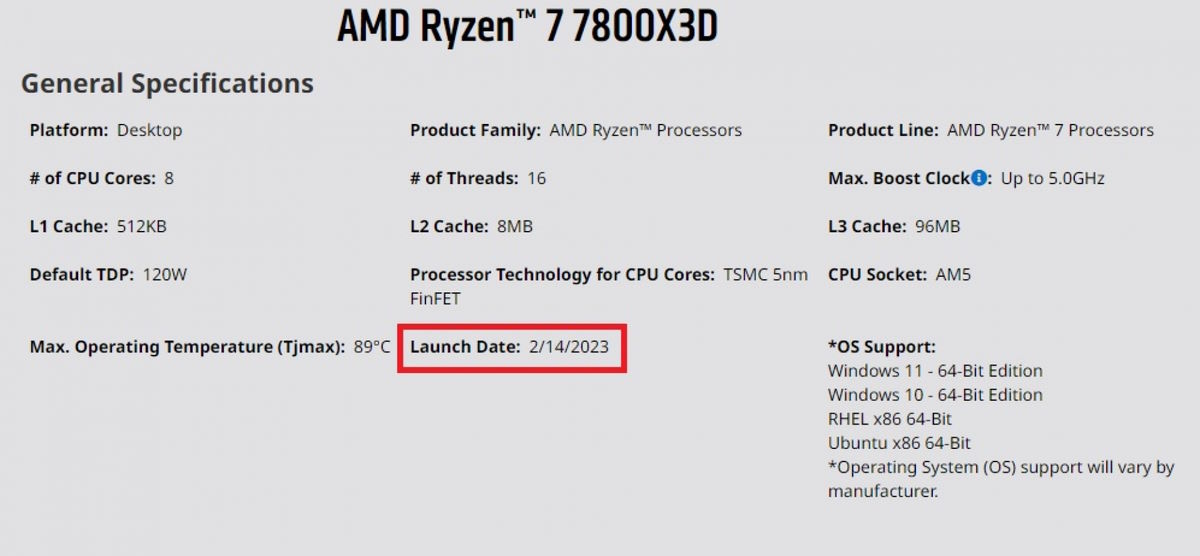 AMD ujawnia datę premiery procesorów Ryzen 7000 X3D (aktualizacja)
