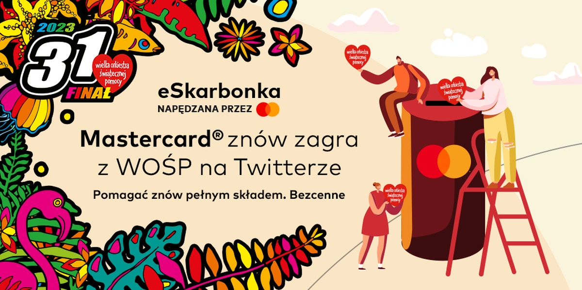 Mastercard gra z WOŚP podczas 31. Finału