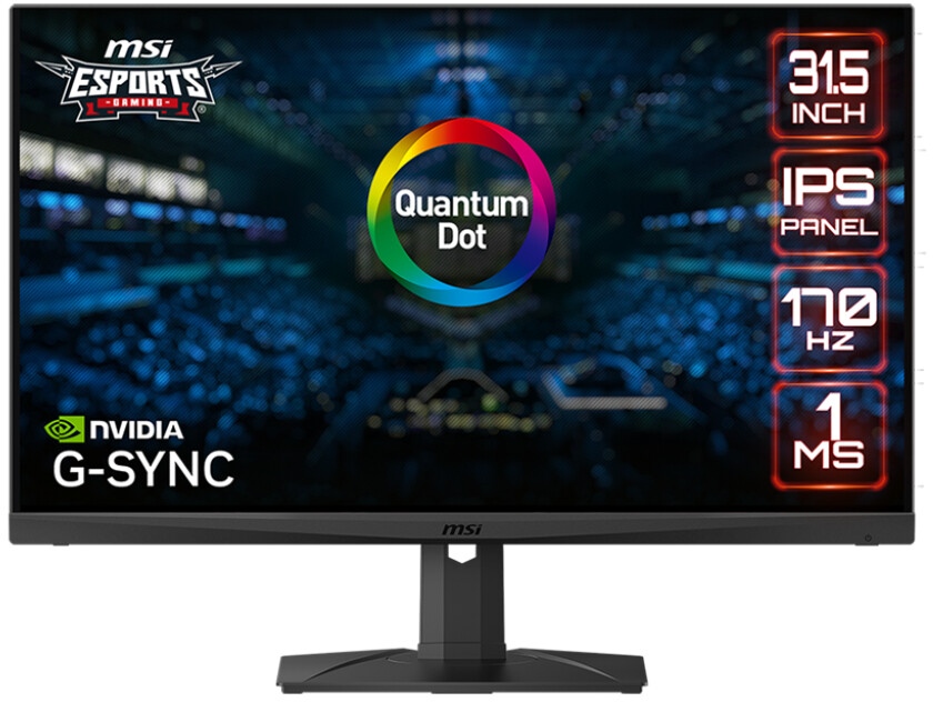 MSI wypuszcza 32-calowy monitor 170 Hz z technologią Quantum Dot