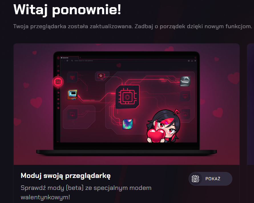 Opera GX zmienia się w Operę GF i rozpoczyna erę modowania