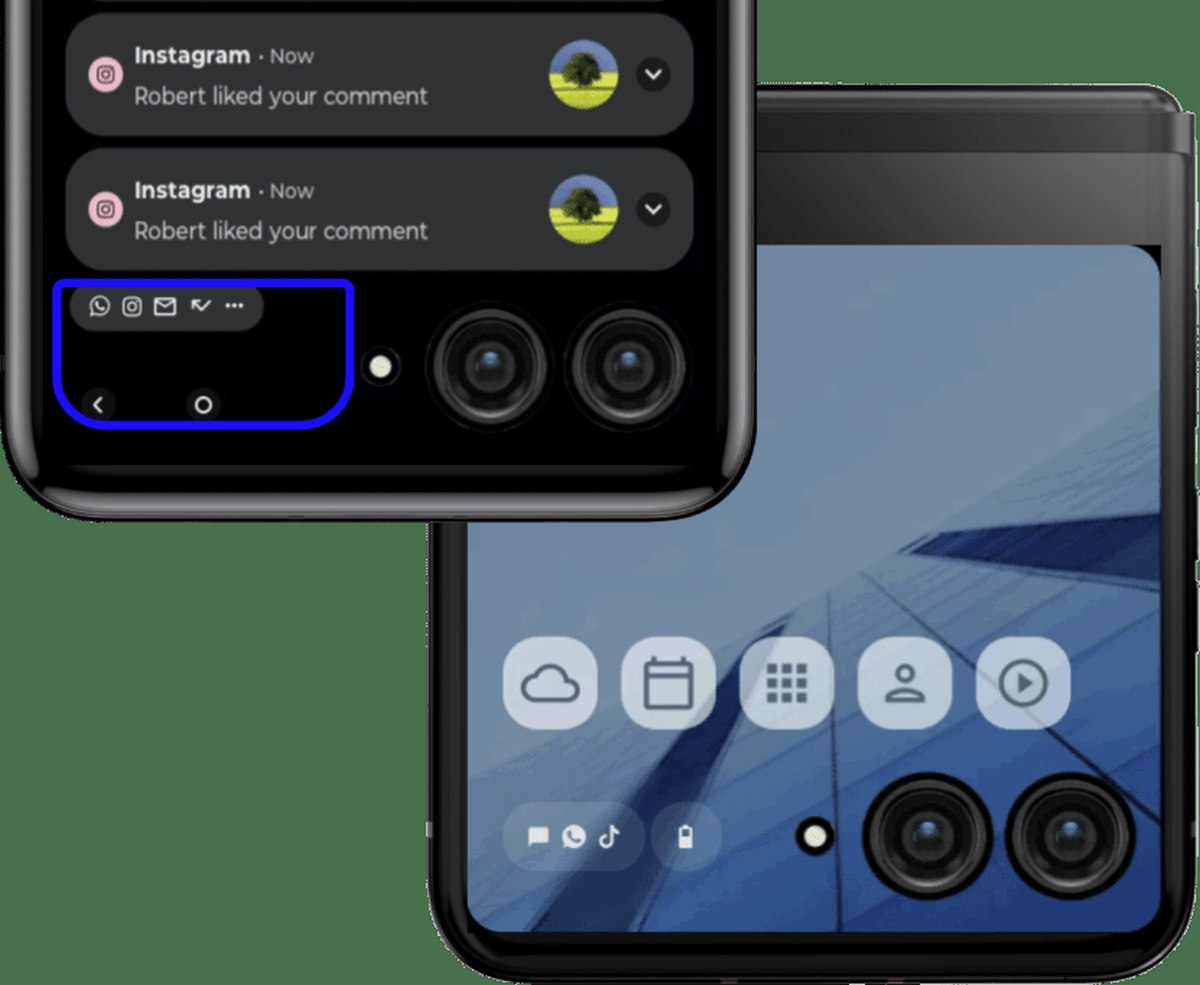 Motorola RAZR 2023 na renderach. Zewnętrzny ekran większy niż w Oppo